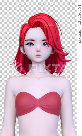 A woman in a bikini figure 123156351