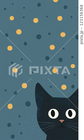 青い目の猫と背景 123156368