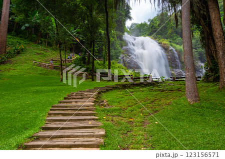 The beauty of Wachiratharn Waterfall, Doi Inthanon National Park, Chom Thong District, Chiang Mai Province The beauty of Wachiratharn Waterfall, Doi Inthanon National Park, Chom Thong District, Chiang Mai Province 123156571