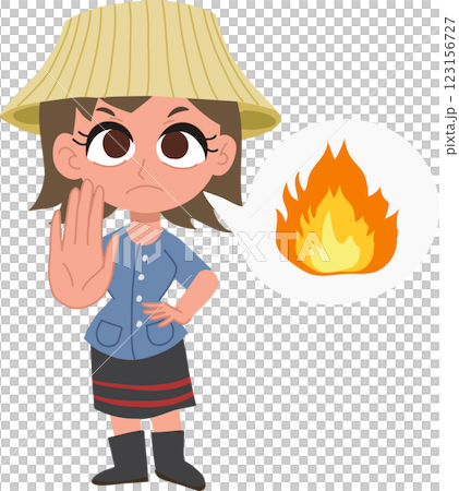 thai farmer woman cartoon promoting no burning pm 2.5 pollution awareness and environmental protection thai farmer woman cartoon promoting no burning pm 2.5 pollution awareness and environmental protection 123156727