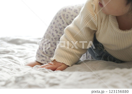 はいはいする赤ちゃんのイメージ画像 123156880