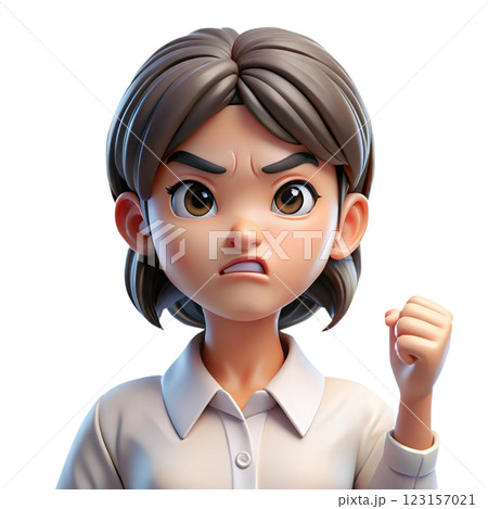 怒る女性02 怒る女性02 123157021