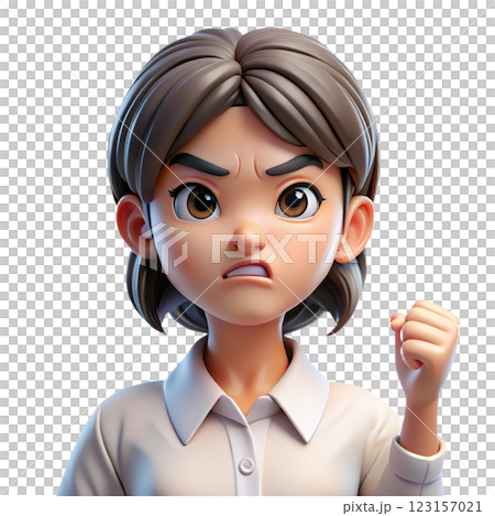 怒る女性02 怒る女性02 123157021