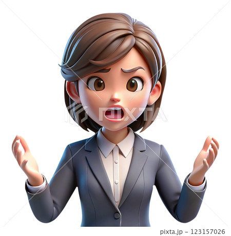 怒る女性07 怒る女性07 123157026