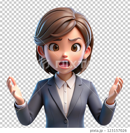 怒る女性07 怒る女性07 123157026