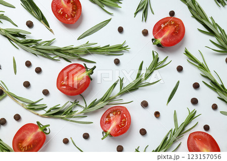 Rosemary, concept of seasoning and different spices 123157056