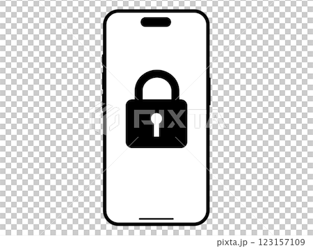 Smartphone security icon 123157109