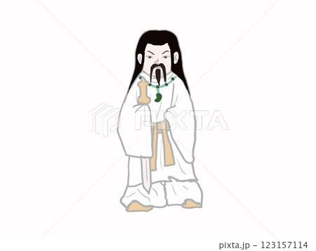 日本神話に出てくるタカミムスビノカミが立つ姿 日本神話に出てくるタカミムスビノカミが立つ姿 123157114