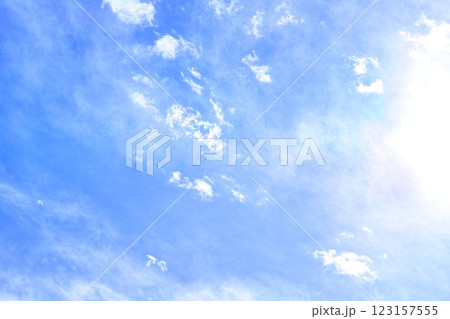 青空と雲イメージ 青空と雲イメージ 123157555