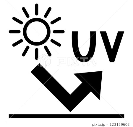 UVカットのアイコンイラスト UVカットのアイコンイラスト 123159602