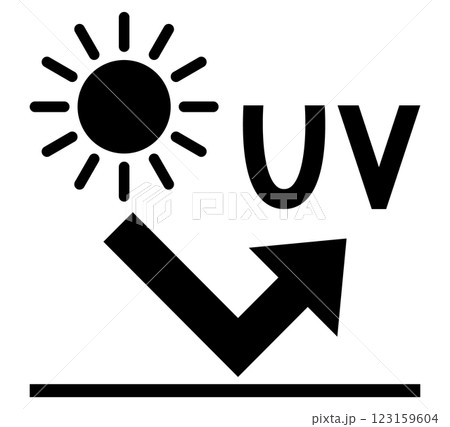 UVカットのアイコンイラスト UVカットのアイコンイラスト 123159604