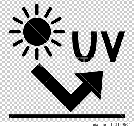 UVカットのアイコンイラスト UVカットのアイコンイラスト 123159604