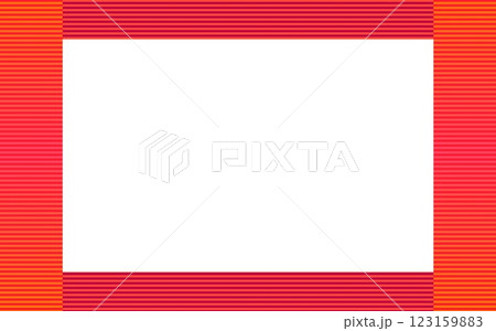 ボーダー模様　フレーム　ホワイトスペース 123159883