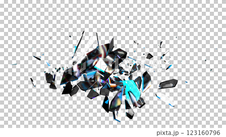 Shattered Glass with Colorful Reflections Shattered Glass with Colorful Reflections 123160796