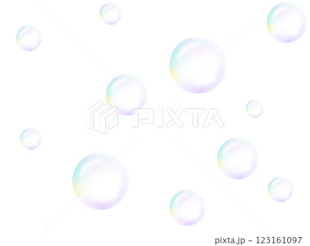シャボン玉のシームレスパターン A-1 シャボン玉のシームレスパターン A-1 123161097