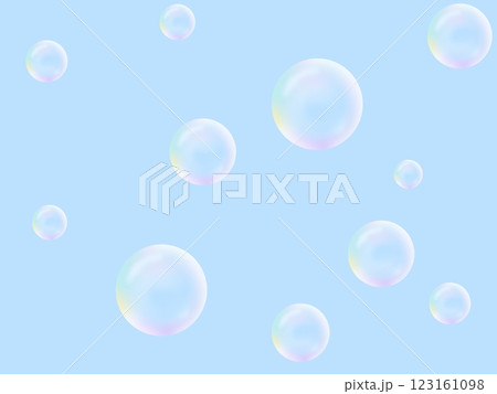 シャボン玉のシームレスパターン A-2 シャボン玉のシームレスパターン A-2 123161098
