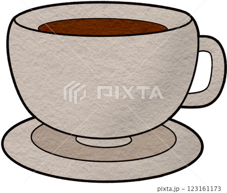 The illustration of a coffee 123161173
