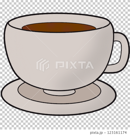 The illustration of a coffee 123161174