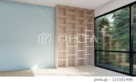 empty interior room shadow wall space background mock up architecture sunlight. empty home modern window light floor design apartment white house indoor. blank minimal concept backdrop bright clean. 123161496