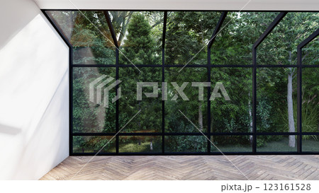 empty interior room shadow wall space background mock up architecture sunlight. empty home modern window light floor design apartment white house indoor. blank minimal concept backdrop bright clean. 123161528