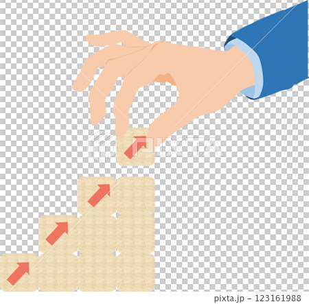 代表成長的構建塊的圖示 123161988