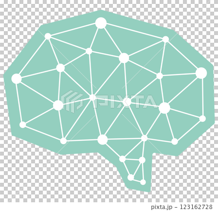 電子大腦（綠色）的插圖 123162728