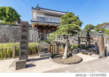 鹿児島県鹿児島市 日本100名城 鶴丸城(鹿児島城)御楼門 鹿児島県鹿児島市 日本100名城 鶴丸城(鹿児島城)御楼門 123163988