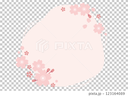 簡單粗糙的櫻花模板 123164089