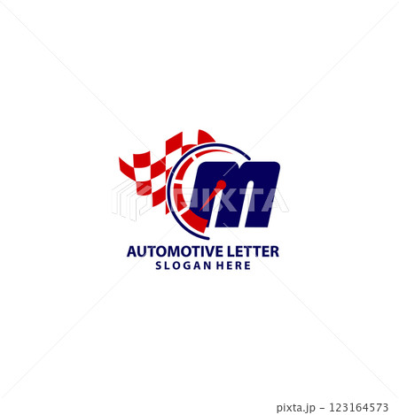 m letter logo or symbol template design 123164573