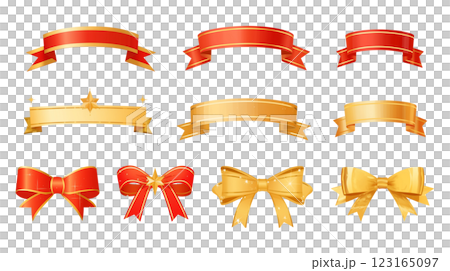 絲帶橫幅設置材料 絲帶橫幅設置材料 123165097