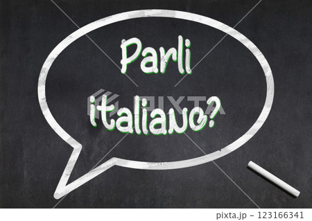 Do you speak Italian - Blackboard 123166341