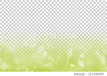 黄緑の葉っぱのグラデーションの背景 123166367