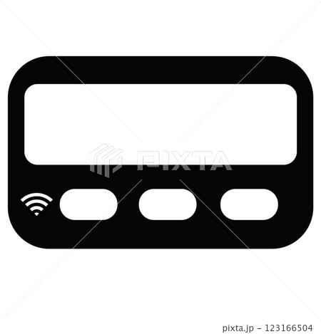 pager icon, graphics, symbols and designs for use in various types of work and businesses 123166504