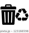 recycling bin icon, graphics, symbols and designs for use in various types of work and businesses 123166598