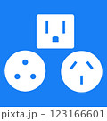 unversal power plug icon, graphics, symbols and designs for use in various types of work and businesses 123166601