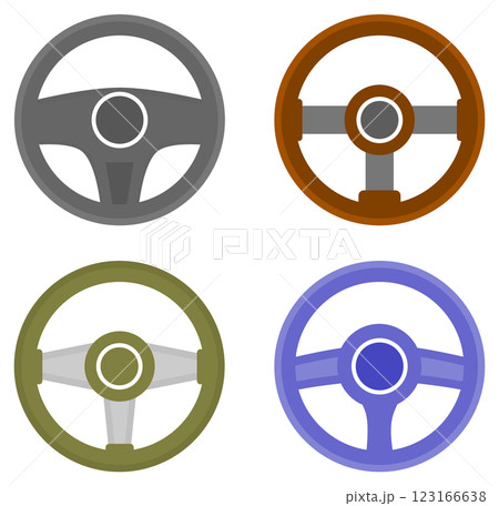 車の運転や操作をするハンドルのイラスト 車の運転や操作をするハンドルのイラスト 123166638