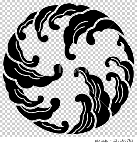 家紋です。三つ浪丸と言います。 123166762