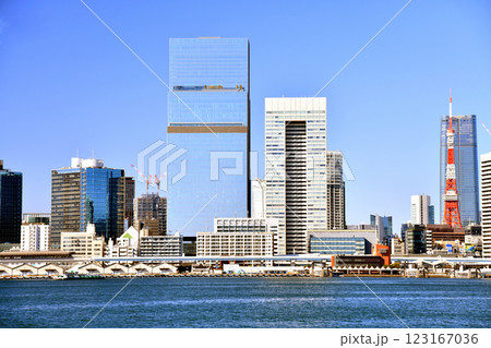 日の出桟橋方面を望む(東京都港区)【2025.1】 123167036