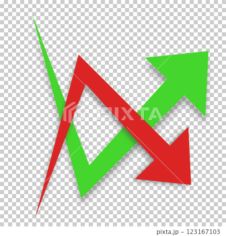 Green and Red Arrow Icons for Trends and Analytics Green and Red Arrow Icons for Trends and Analytics 123167103