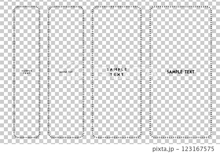 Hand drawn lines vertical rectangular frame vector illustration Hand drawn lines vertical rectangular frame vector illustration 123167575