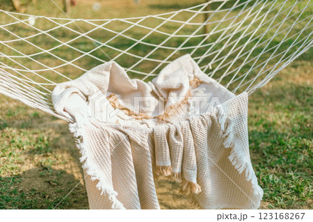 Close up cozy hammock Close up cozy hammock 123168267