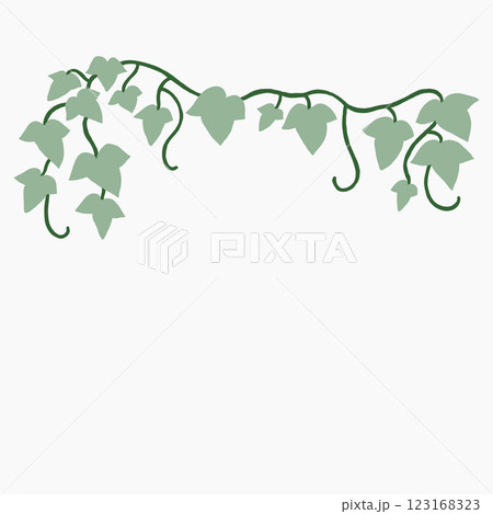 Floral ivy drawing decorative ornament flat design. 123168323