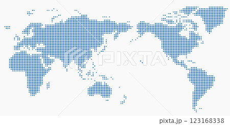 Circle shape world map on white background. Circle shape world map on white background. 123168338