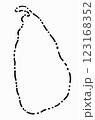 Doodle freehand dash line drawing of Sri Lanka map. 123168352