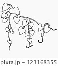 Floral ivy drawing decorative ornament flat design. 123168355