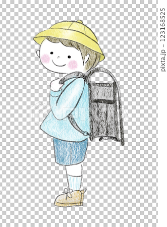 ランドセルを背負った子供 123168525