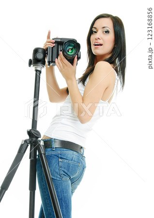 pretty photographer pretty photographer 123168856