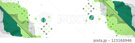 Trendy abstract wireframe background. Modern science or technology art elements. Surface illustration. 123168946