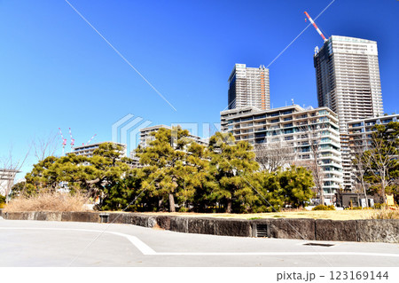 晴海ふ頭公園より晴海フラッグ方面を望む(東京都中央区)【2025.1】 晴海ふ頭公園より晴海フラッグ方面を望む(東京都中央区)【2025.1】 123169144