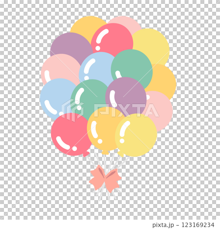 彩色氣球圖 123169234